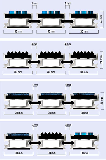 Felpudo ABI Aluflexmat Senior - Dimensiones en mm